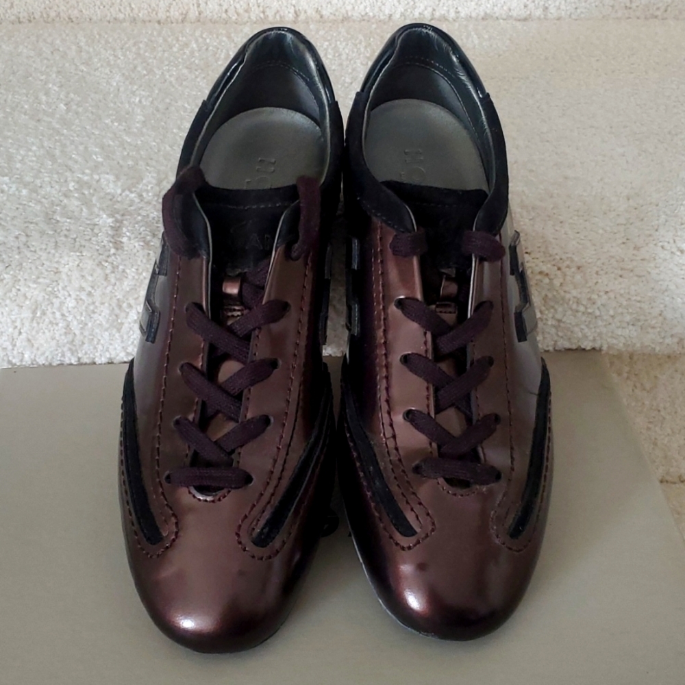 HOGAN metallic brown Olympia Sneaker 37